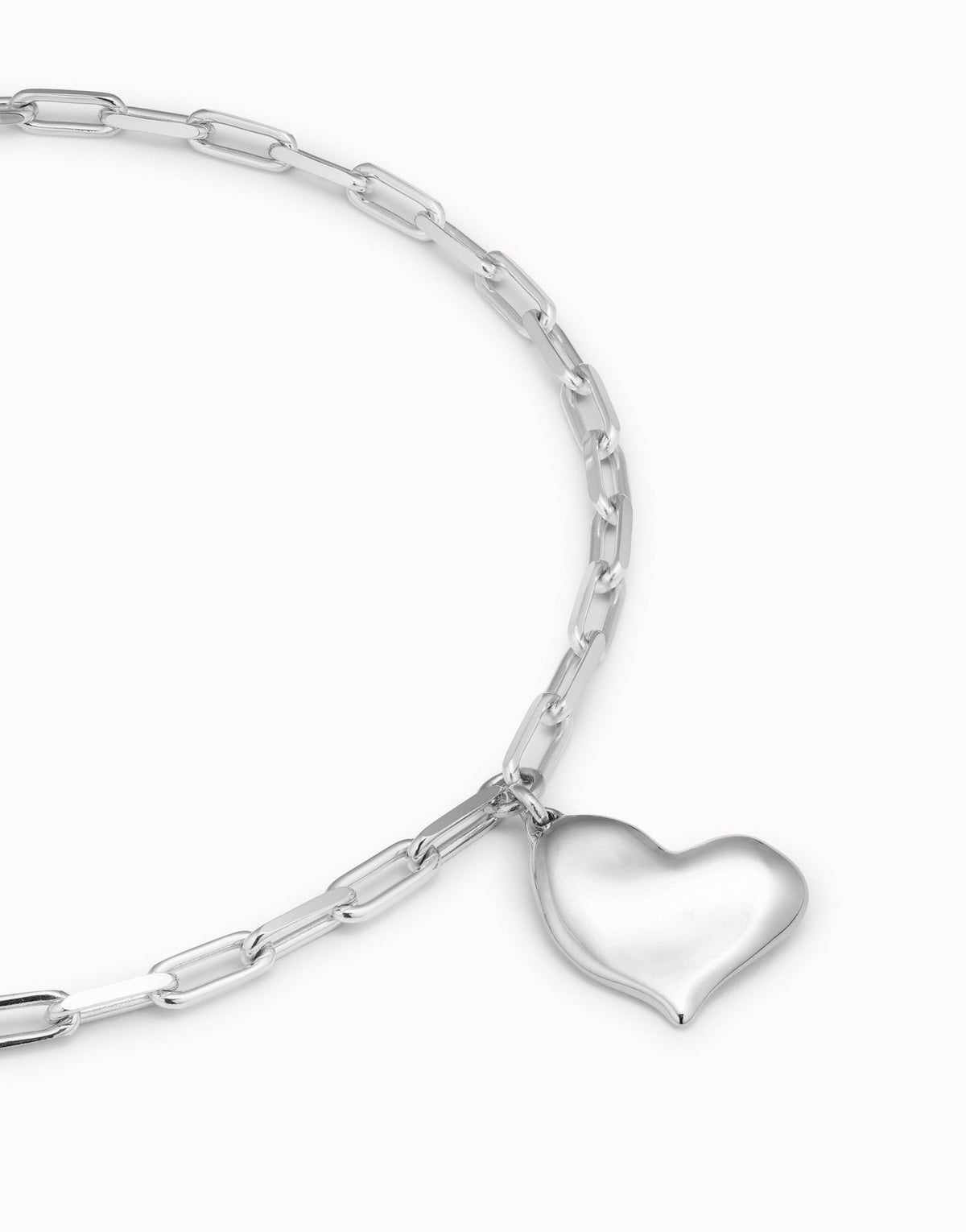 UNOde50 Link Chain Necklace with Heart – COL1669