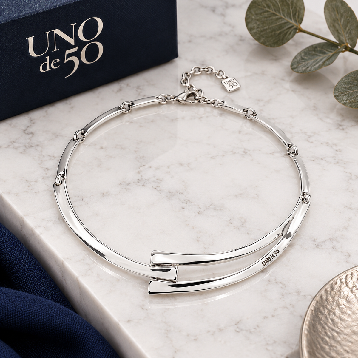 UNOde50 Sculpted Choker Necklace – COL1976