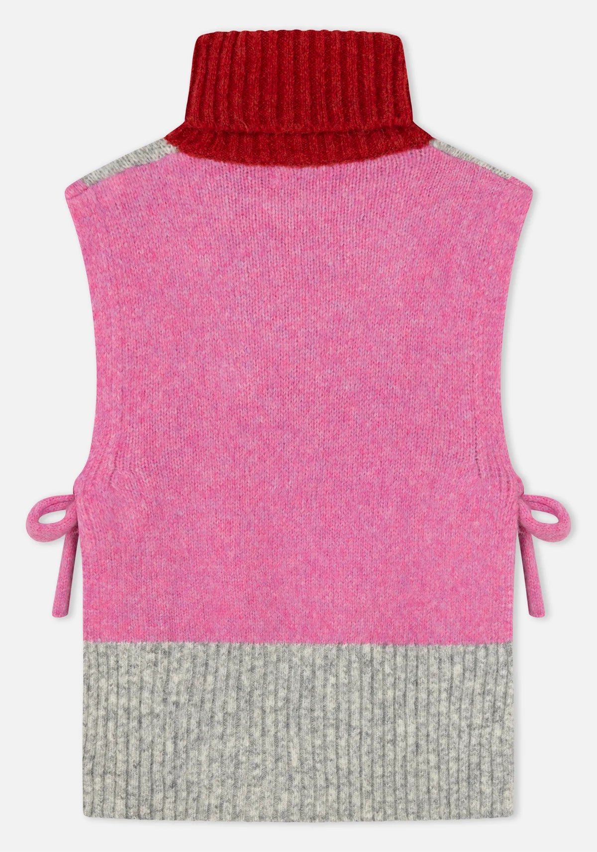 Grey & Pink Knitted Vest - Chaleco Clue | Dr.Bloom