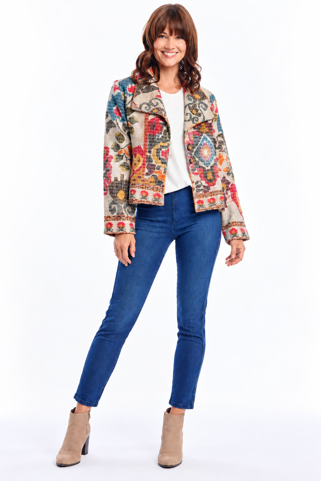 Chateau Ezra Printed Jacket | Escape 32502