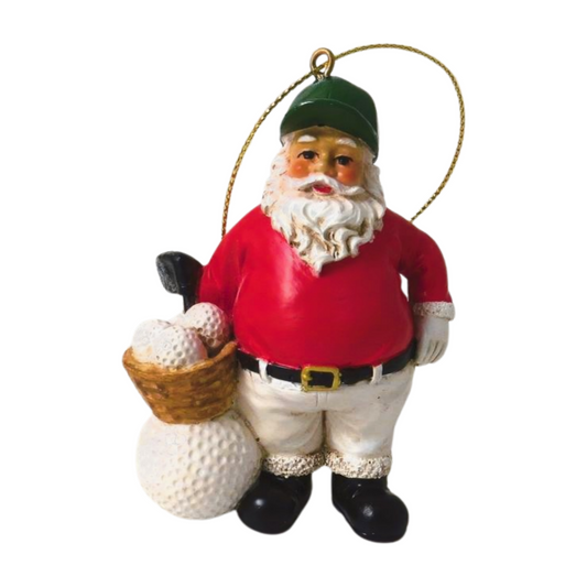 Resin Golfing Santa Tree Decoration | Giftware Trading UK