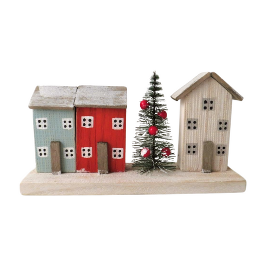 Wooden Winter Scene | Giftware Trading UK