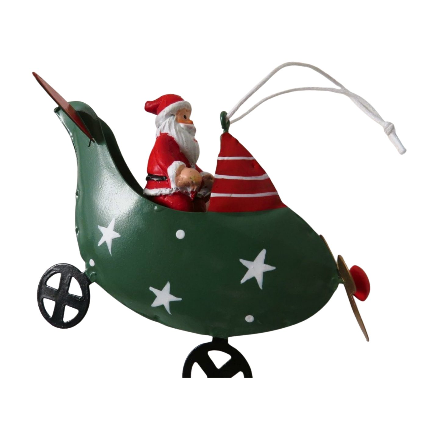 Metal Aeroplane Tree Decorations in 3 Colours | Giftware Trading UK