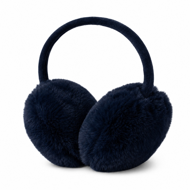 Classic Faux Fur Ear Muffs – Navy | Last True Angel LMN01N