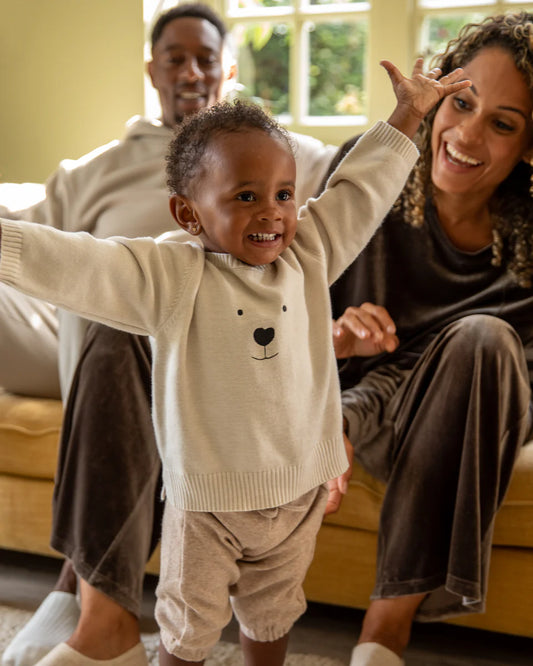 Cream Cub Jumper | Mini Chalk