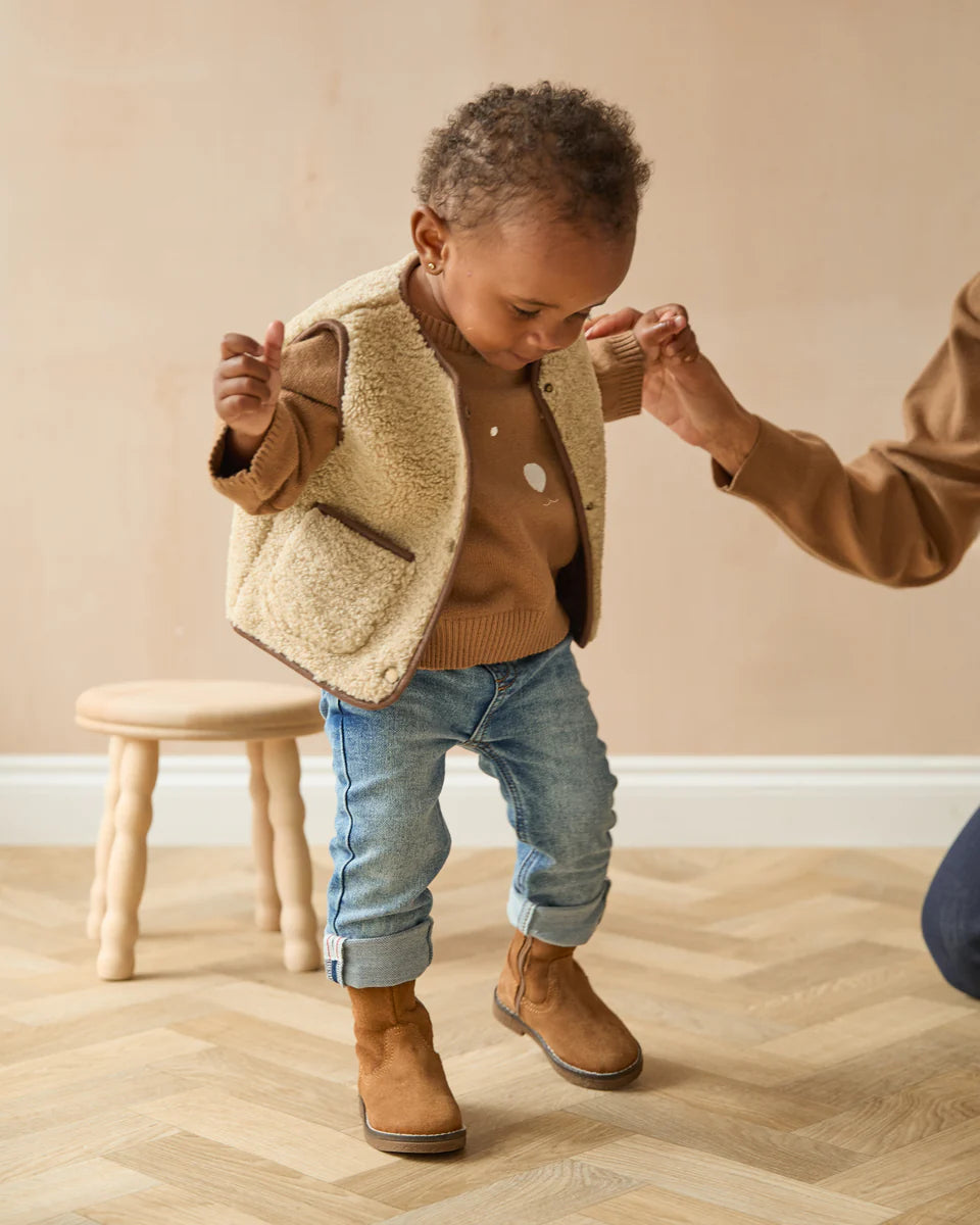Biscuit Cub Jumper | Mini Chalk