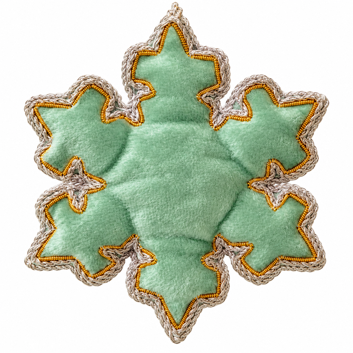 Eau de Nil Pearl Snowflake Christmas Decoration – Tinker Tailor London