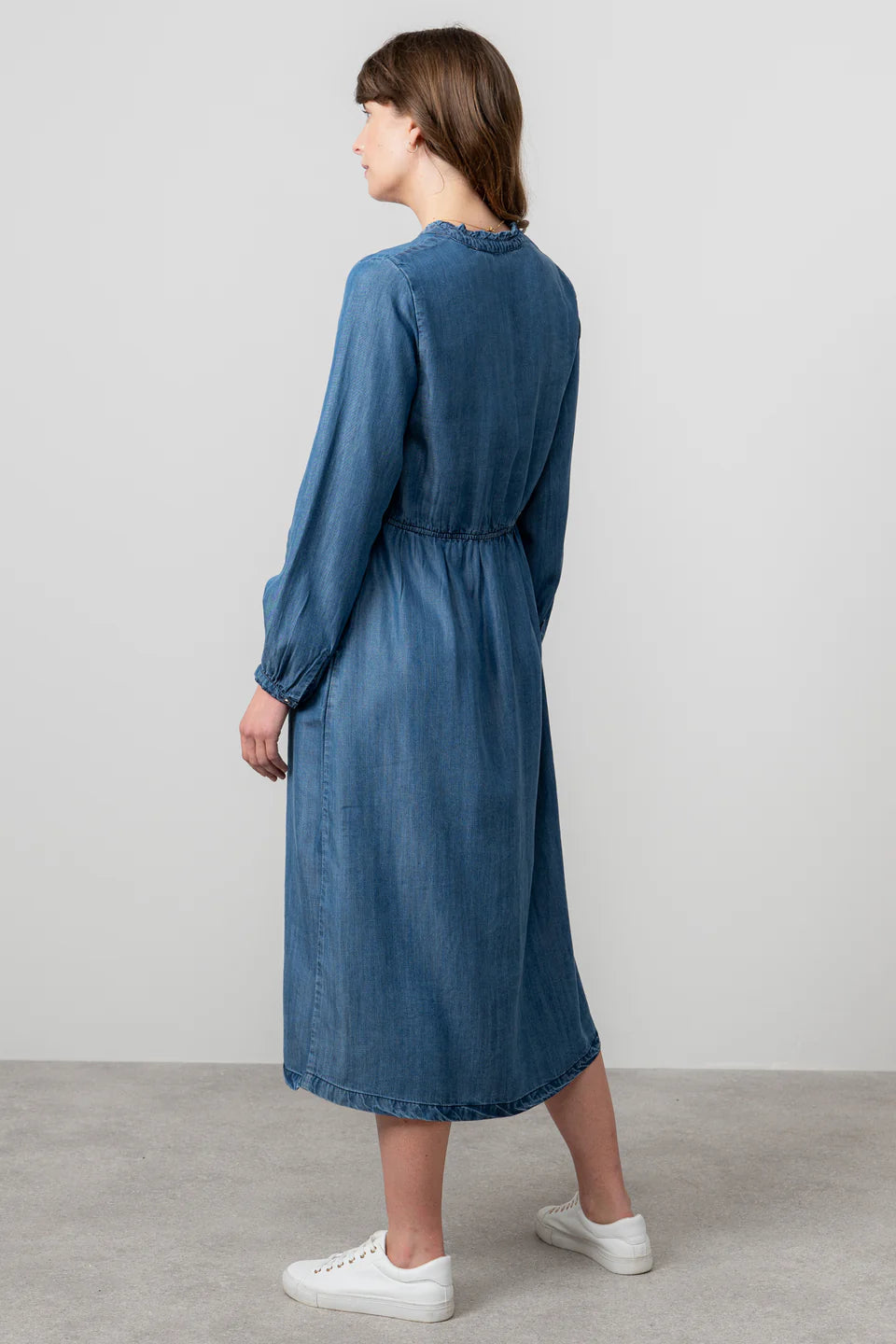 Blue Tencel Dress - Ellington | Lily & Me LM25506