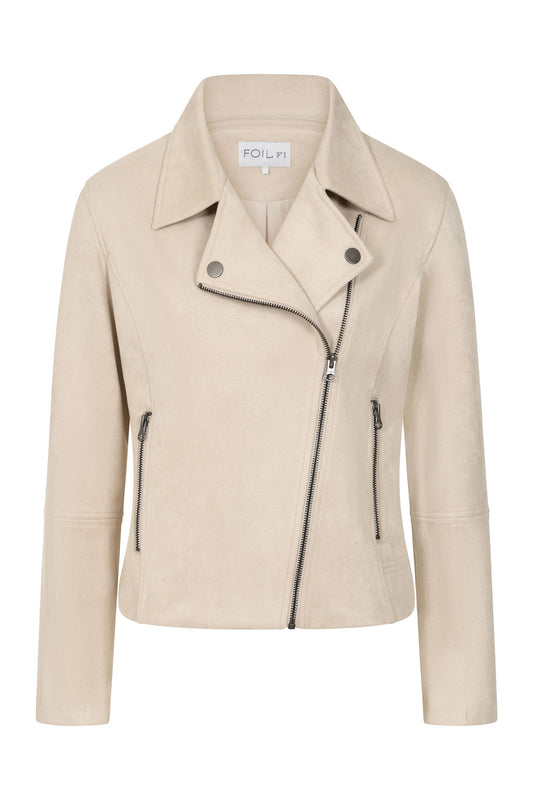 On Tour Chalk Biker Jacket | Foil FO8059