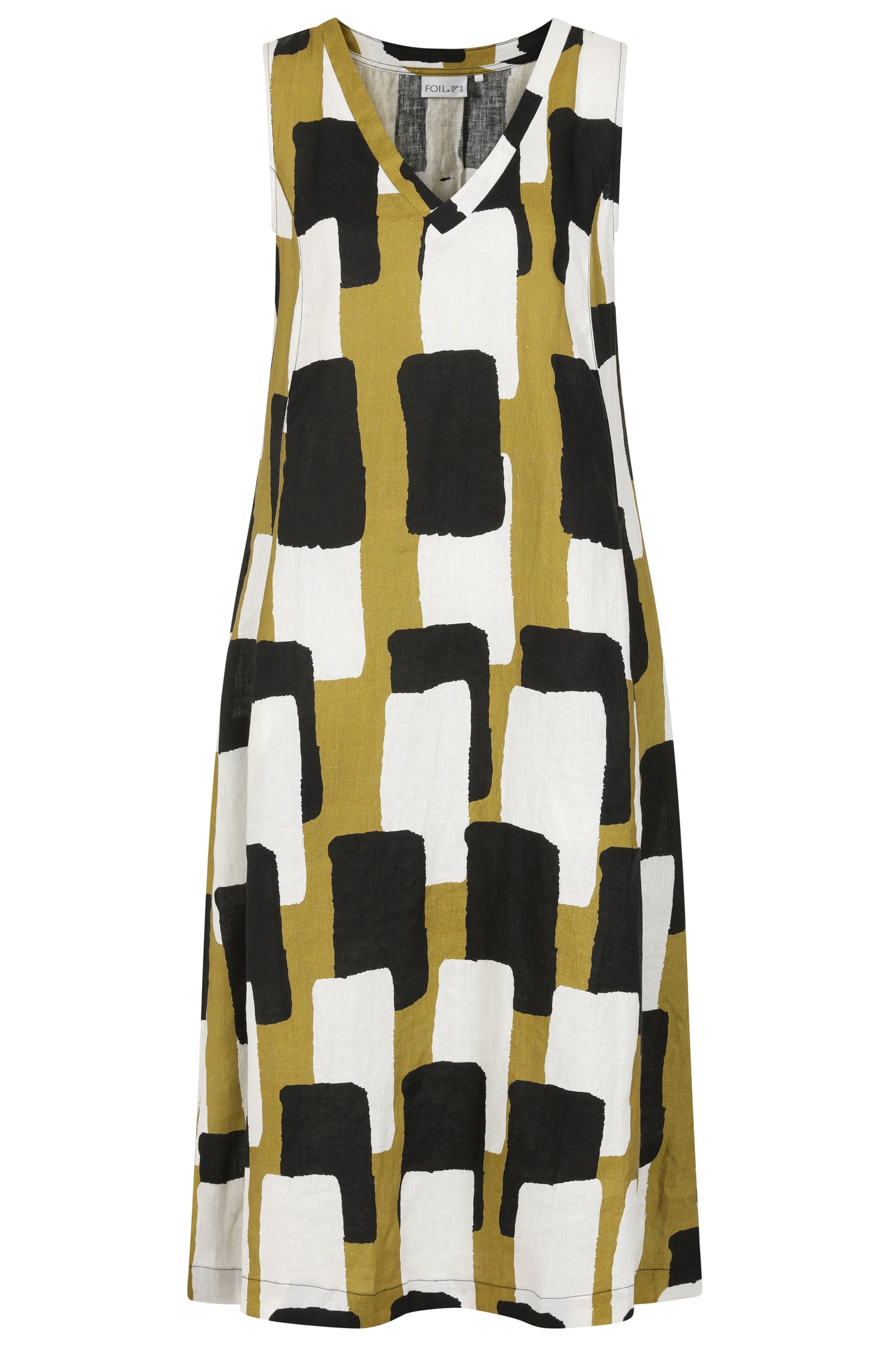 Generosity Dress in Art Box Print | Foil FO8229