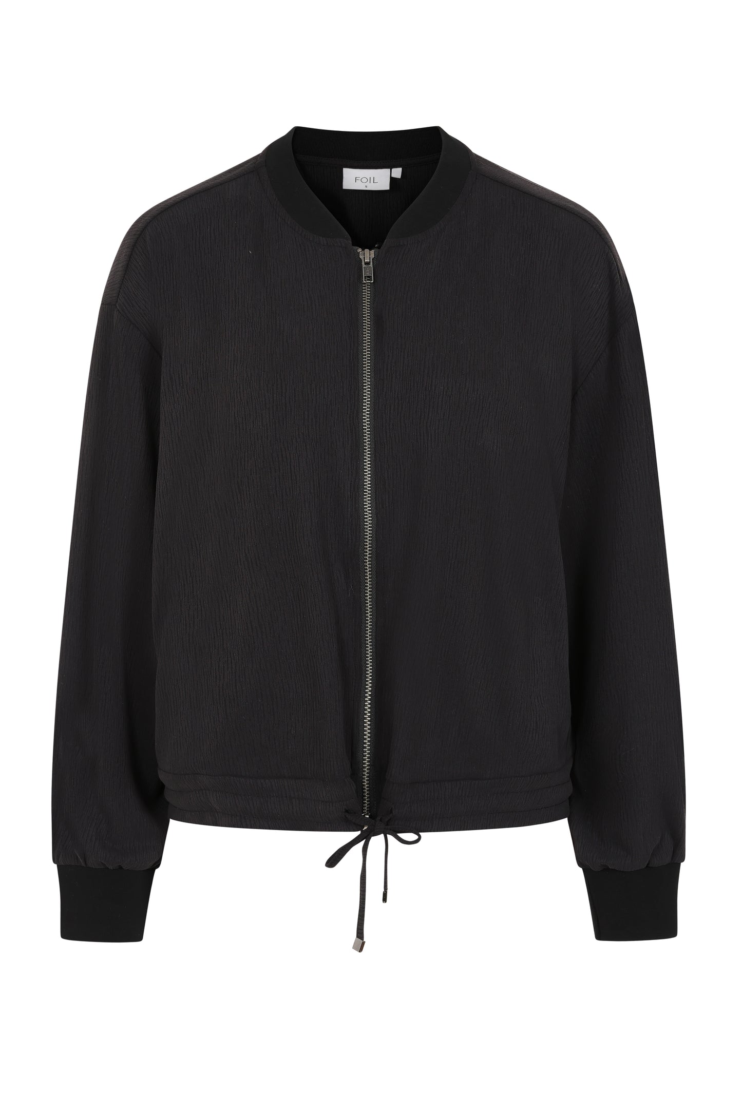 Black Jet Set Bomber Jacket | Foil FO8355