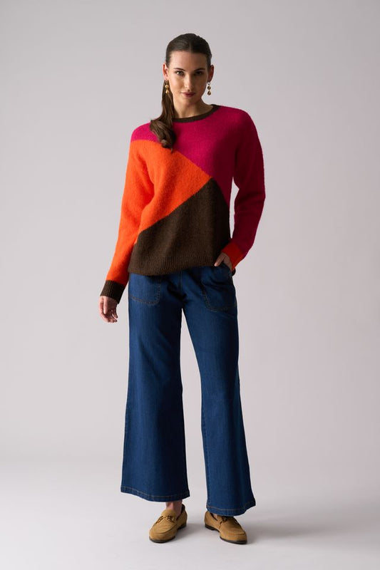 Bright Spark Sweater - Pink Multi | Foil
