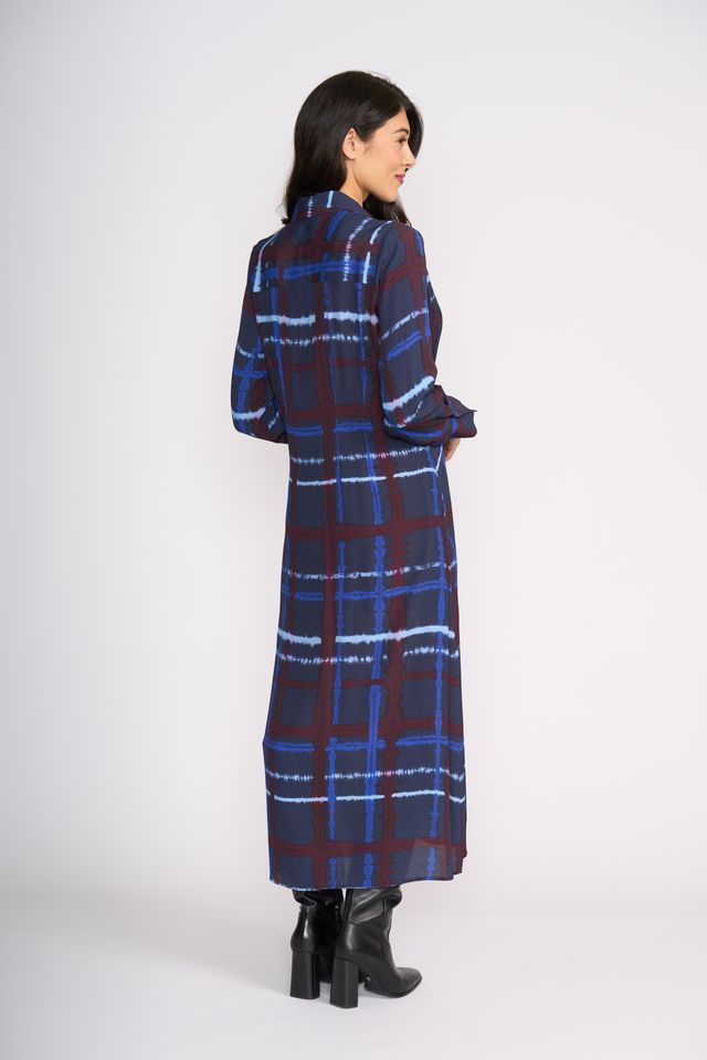 Maximum Impact Dress in Crossed Lines - FO8501 | Foil