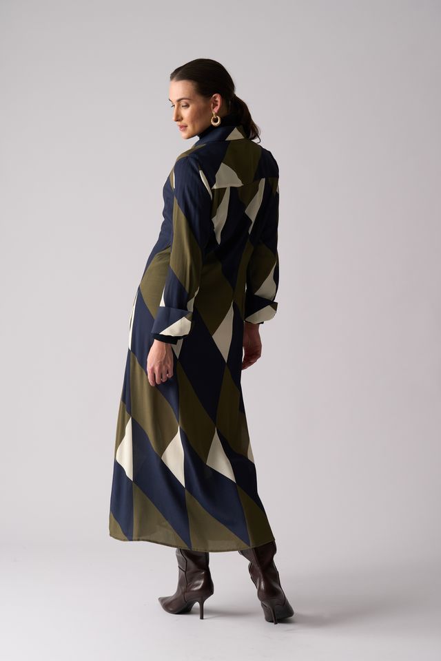 Maximum Impact Dress in Mod Geo - FO8501 | Foil
