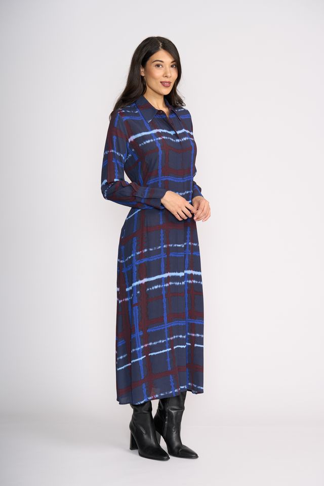 Maximum Impact Dress in Crossed Lines - FO8501 | Foil