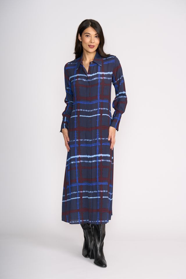 Maximum Impact Dress in Crossed Lines - FO8501 | Foil