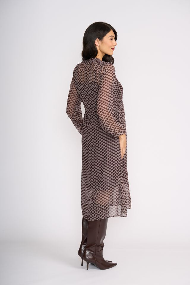 Tinder Twirl Dress in Deco Print - FO8515 | Foil