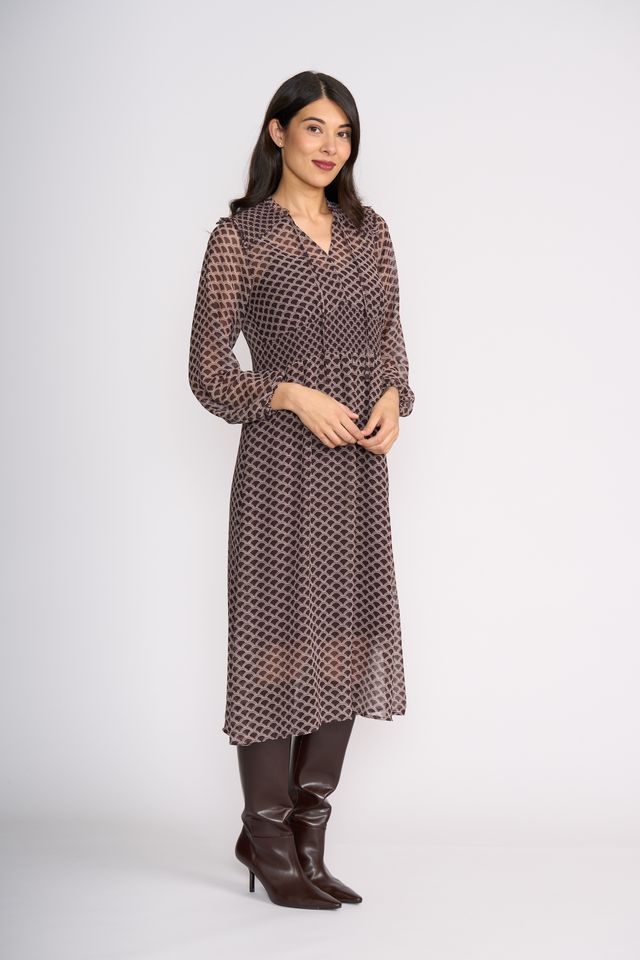 Tinder Twirl Dress in Deco Print - FO8515 | Foil