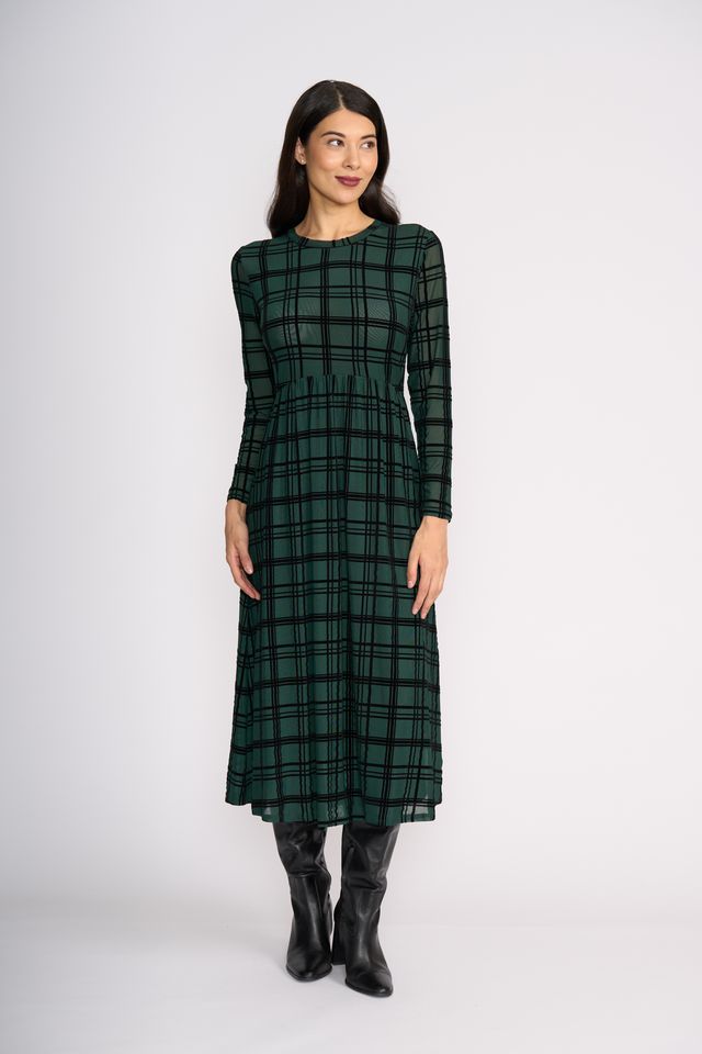 Flock Yeah Dress in Bottle Check - FO8533 | Foil