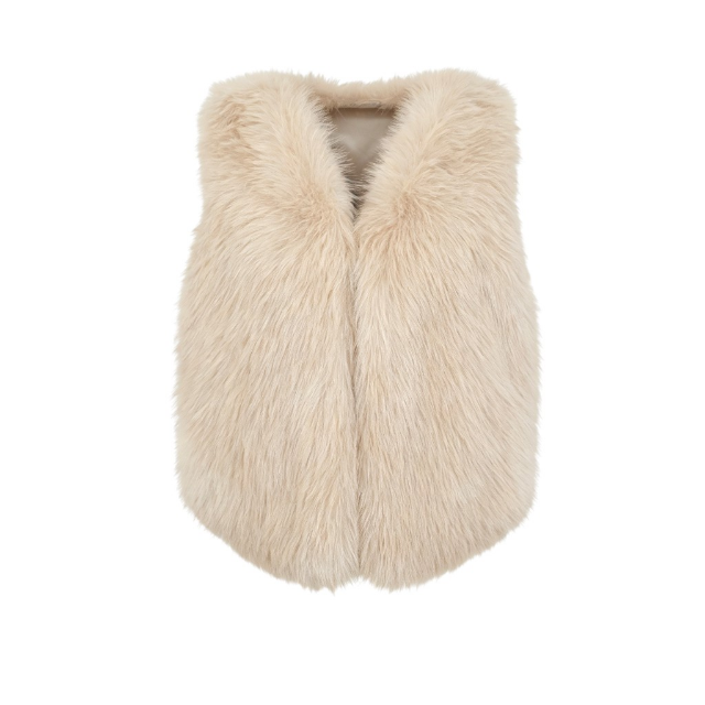 Cream Faux Fur Gilet | Last True Angel