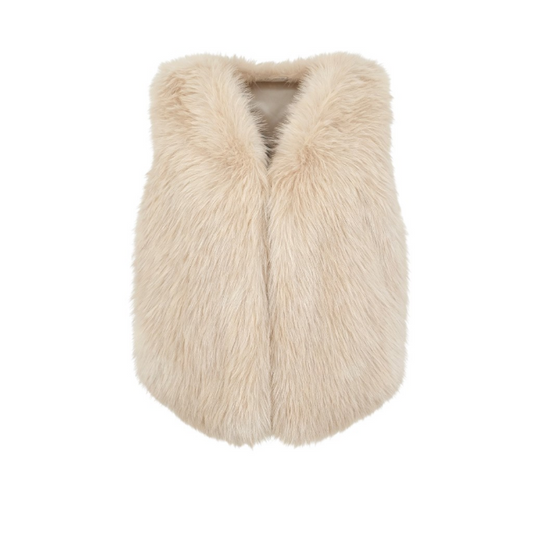 Cream Faux Fur Gilet | Last True Angel