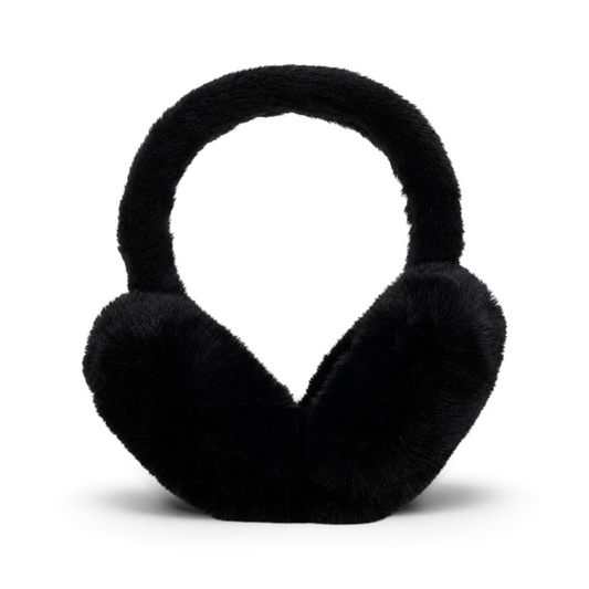 Foldable Faux Fur Ear Muffs – Pale Leopard | Last True Angel LMN04B