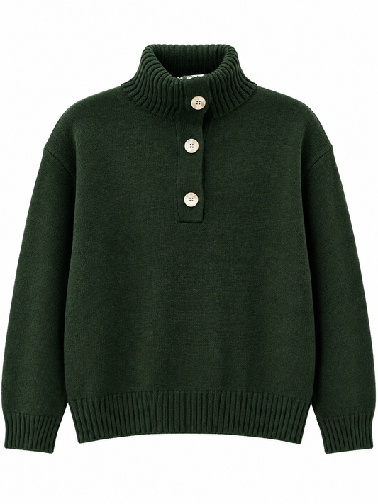 Freya Jumper – Forest | Chalk