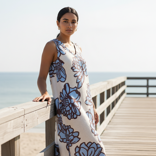 Generosity Dress in Bloom Print | Foil FO8229