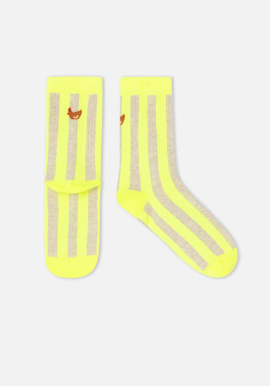 Hen Socks - Neon Yellow | Dr.Bloom
