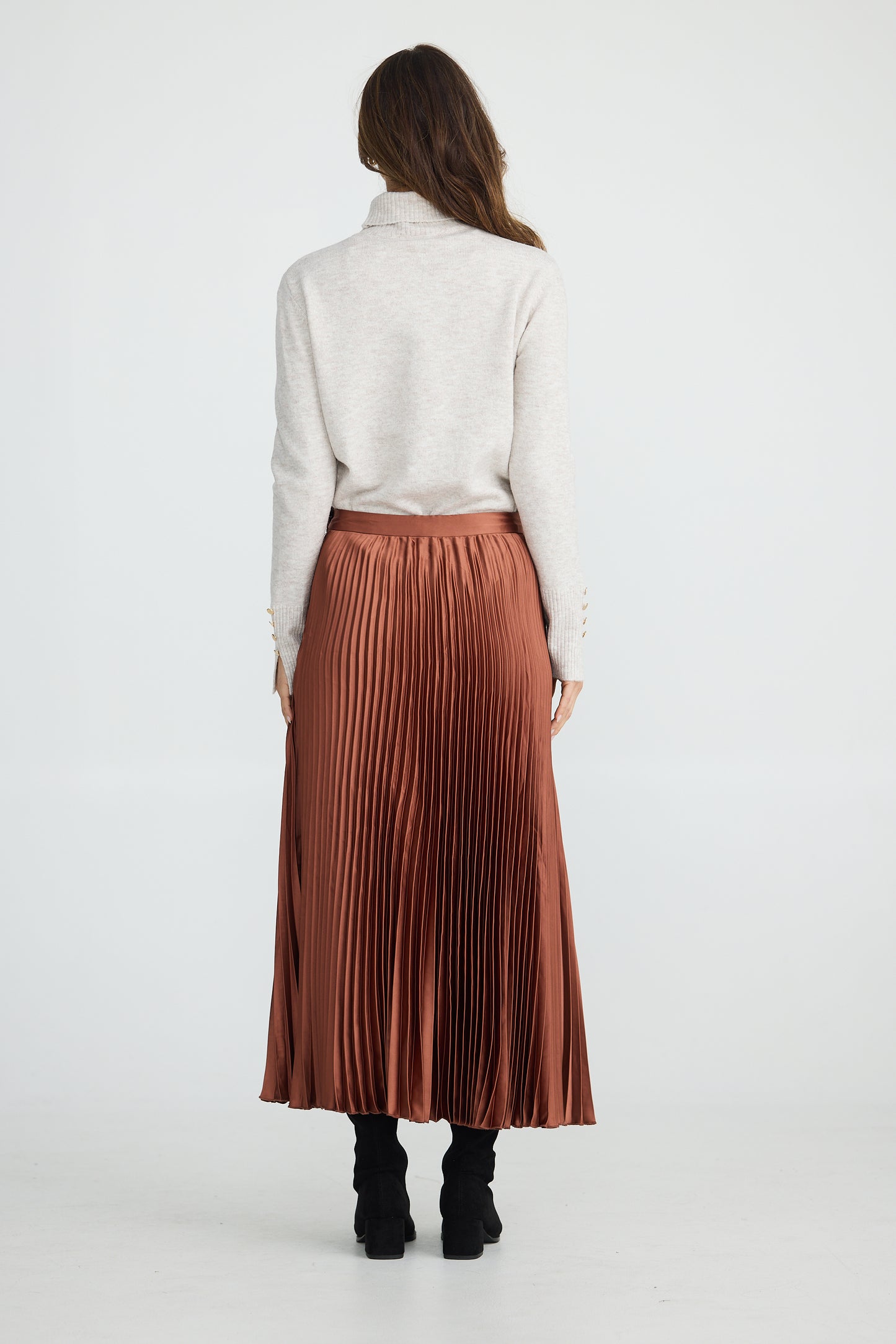 Chestnut Identify Pleated Skirt | Brave & True