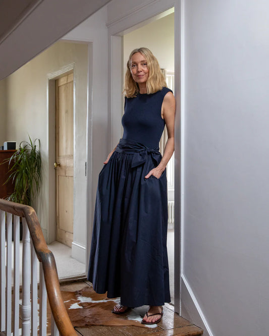 Johann Dress | Navy | Chalk