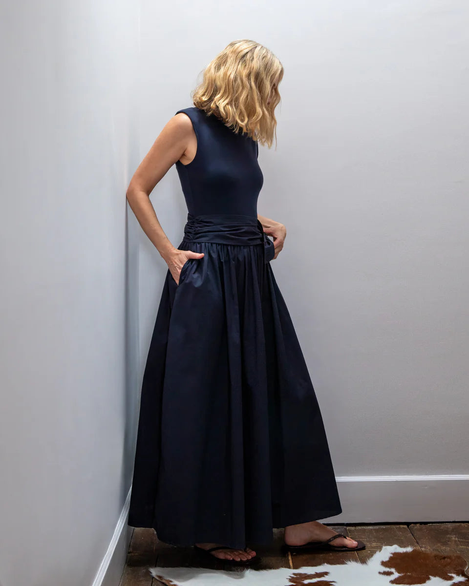 Johann Dress | Navy | Chalk