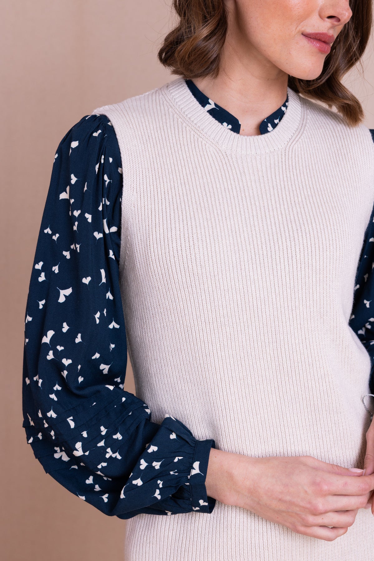 Wax Organic Cotton Knitted Vest | Nomads KO7097WAX
