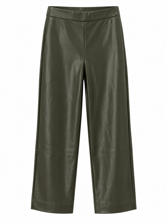 Kelly Trouser – Dark Olive | Chalk