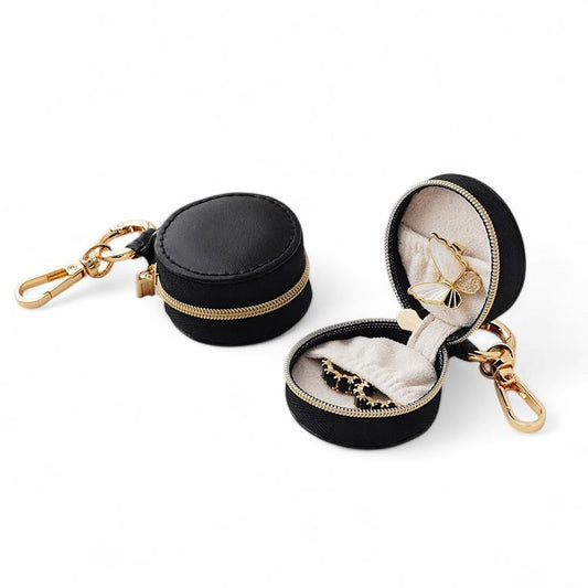 Mini Bag Charm Jewellery Case in Black | Last True Angel