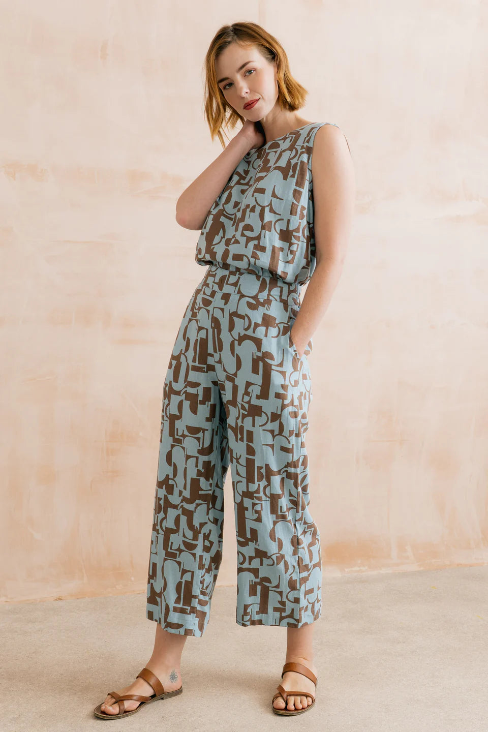 Cora Highline Vest Top Mocha | LM26080
