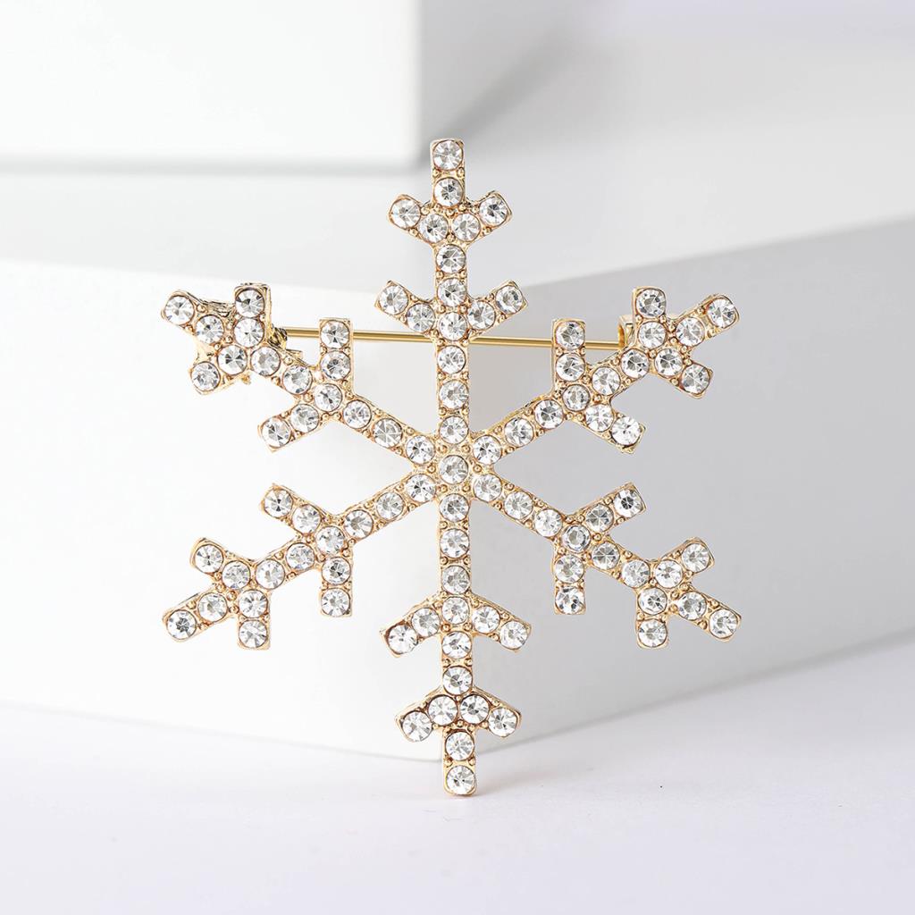 Snowflake Brooch in Gold | Last True Angel