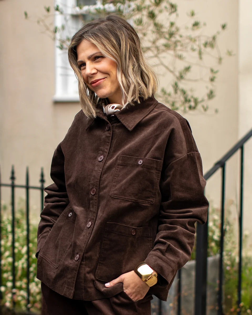 Lennie Jacket – Warm Chocolate | Chalk