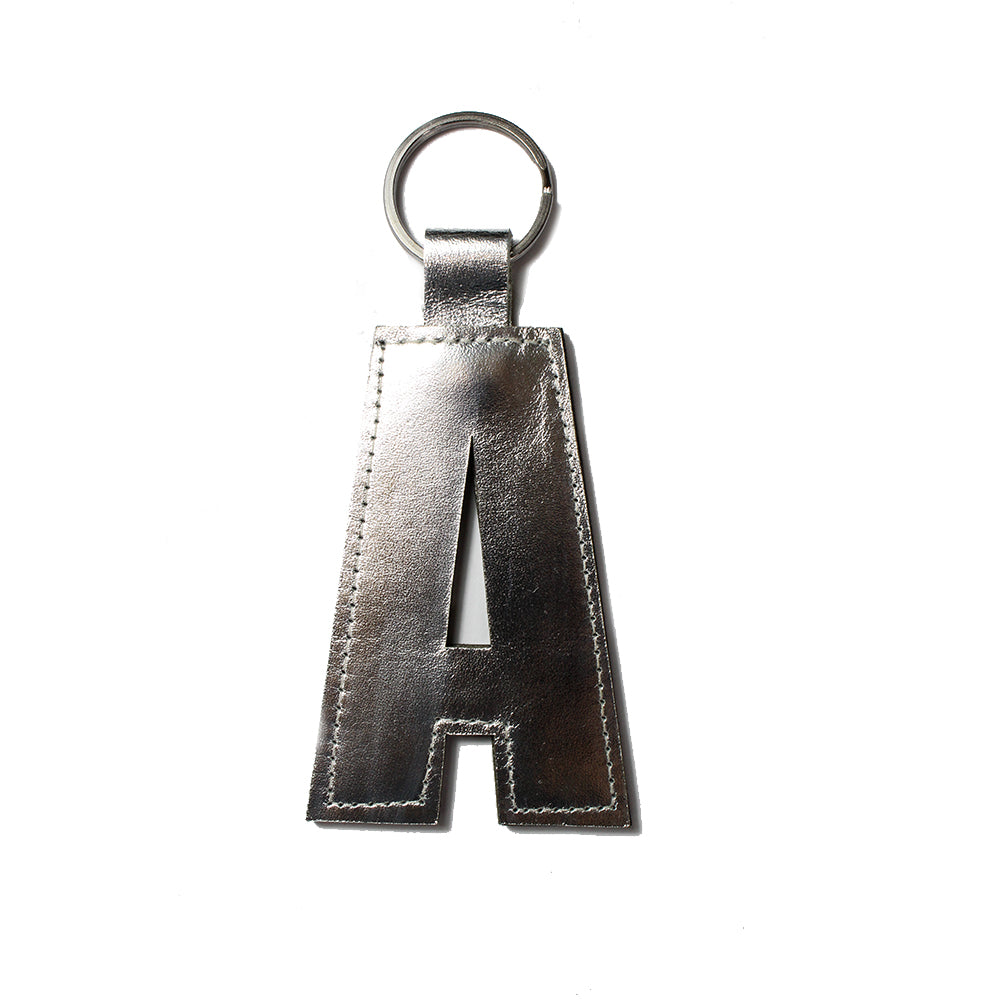 Dark Horse Leather Alphabet Keyring