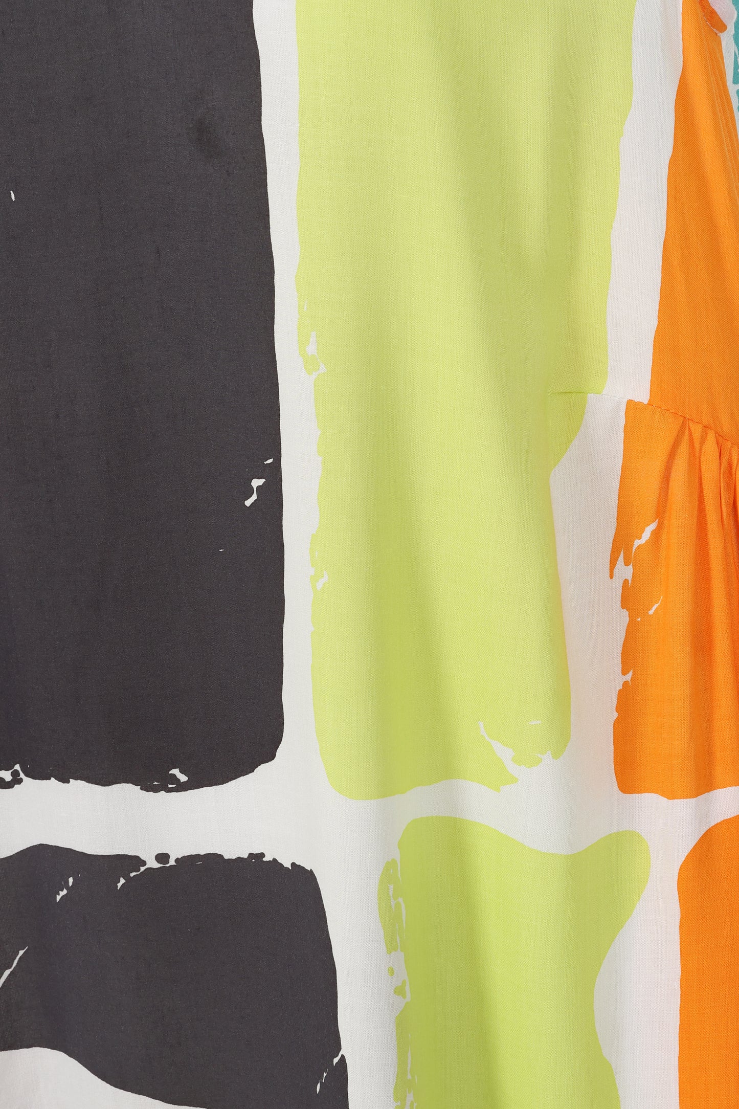 Bright Abstract Print Sleeveless Dress | Tara Vao Manna 8178