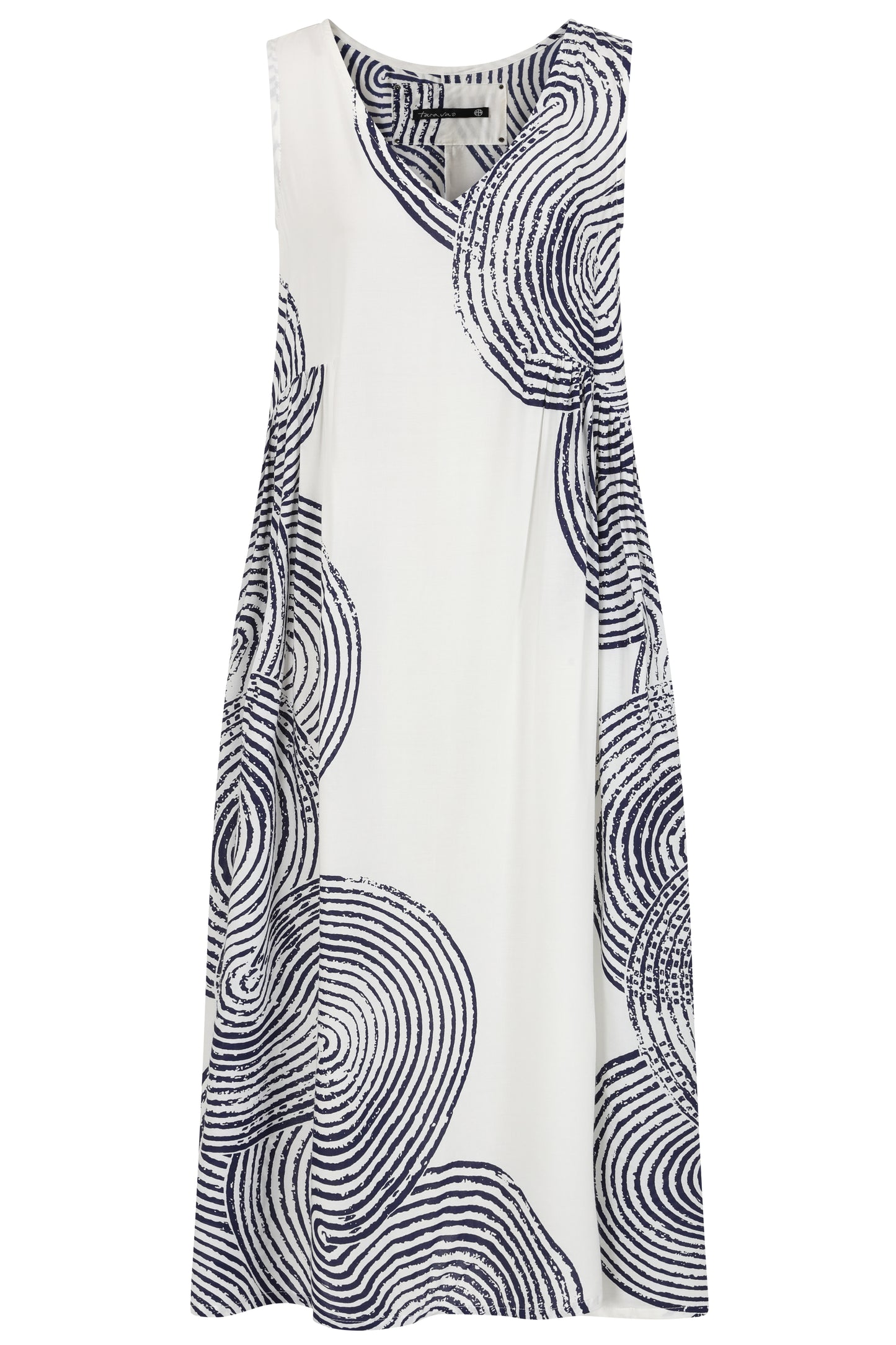 Navy/White Sleeveless Dress | Tara Vao Marilyn 8178
