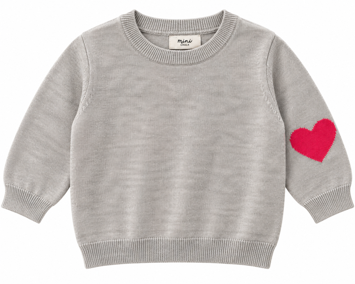 Mini Chalk Kitten Two-Piece Knitted Set – Marl Beige