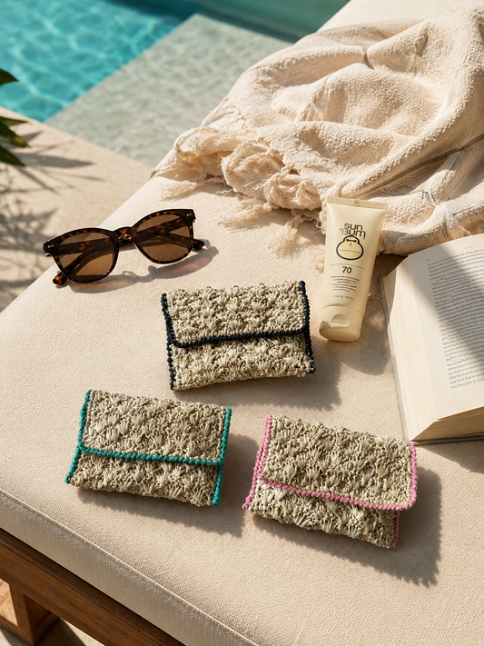 Mini Raffia Pouches | Zanatany Concepts