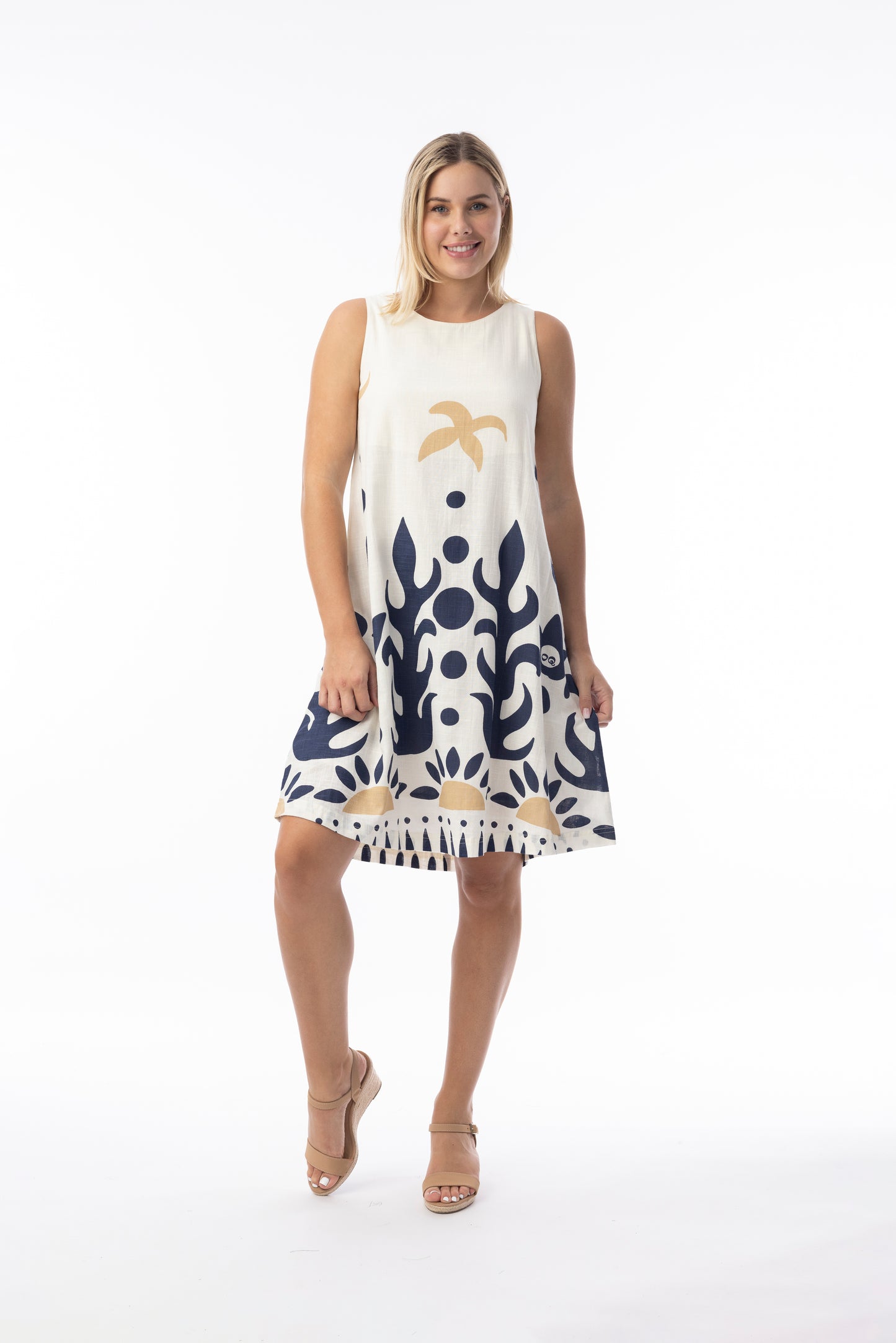 Nazca Sleeveless Dress | Orientique 40193
