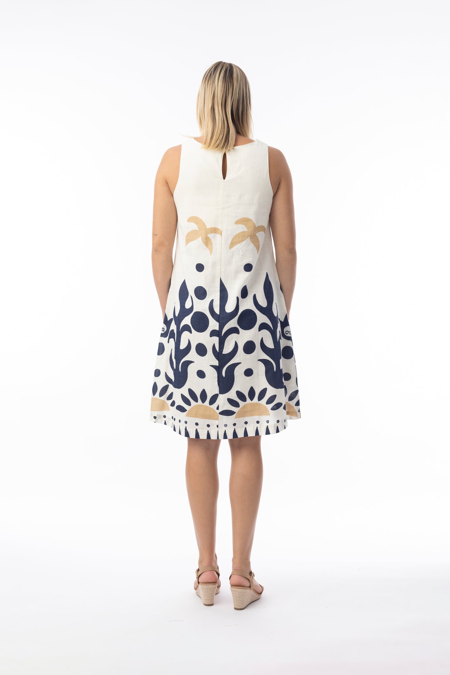 Nazca Sleeveless Dress | Orientique 40193