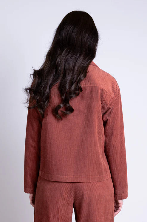 Chunky Cord Cotton Jacket - Rose | Nomads