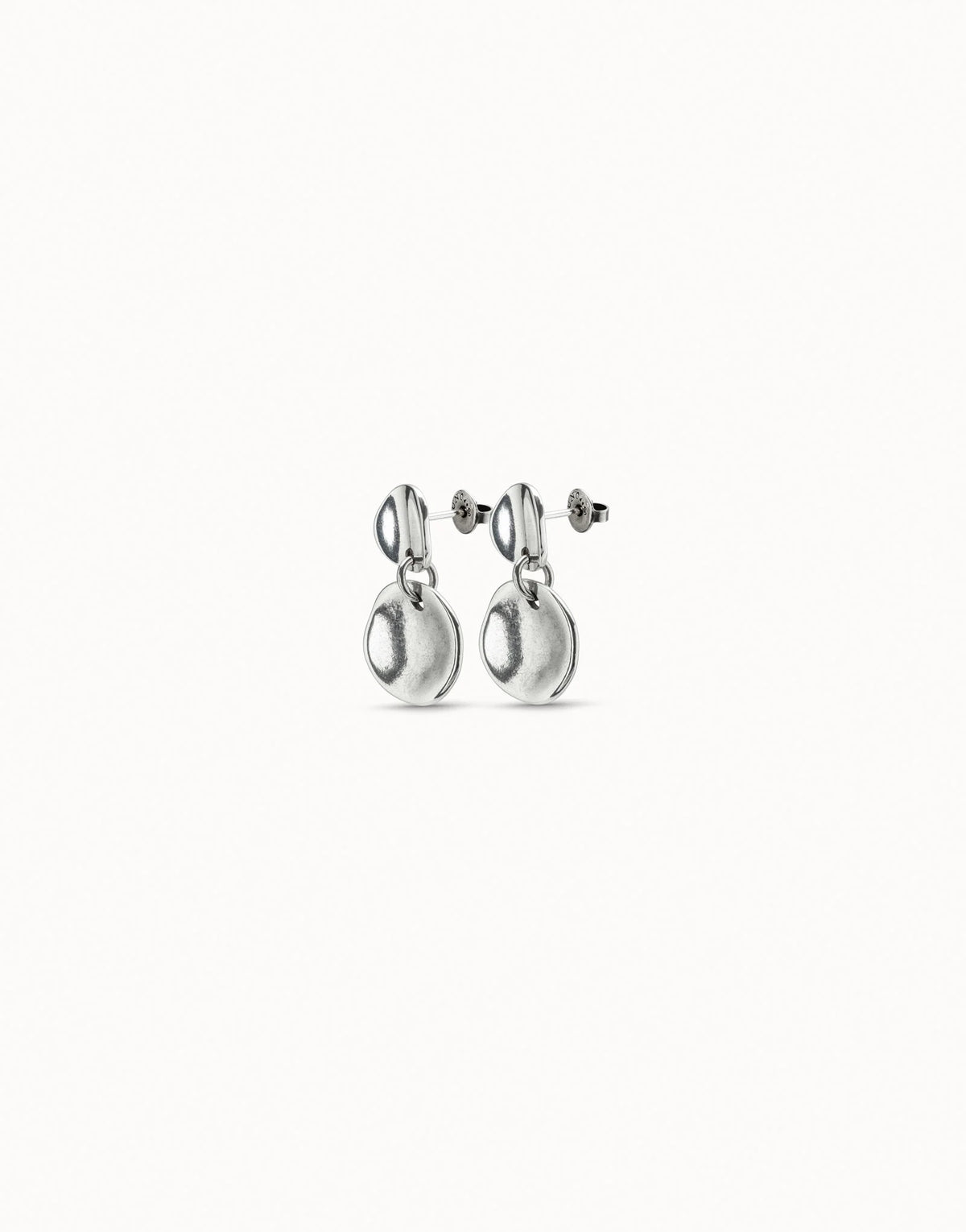 UNOde50 Circle Drop Earrings – Sterling Silver | PEN0055