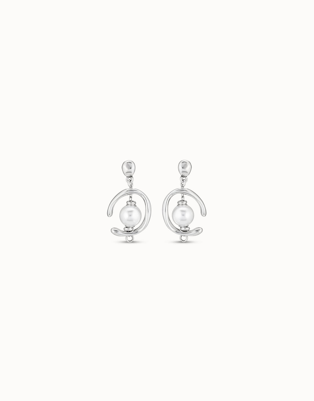 UNOde50 Silver Drop Earrings with Pearl – PEN0444