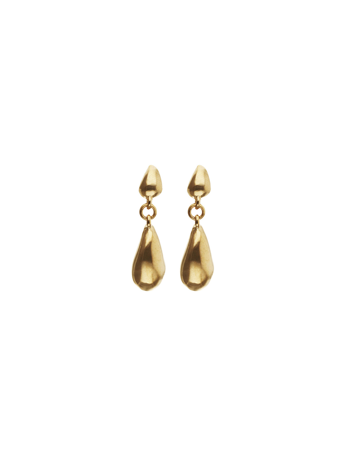 UNOde50 Axis Teardrop Drop Earrings – Gold | PEN1082