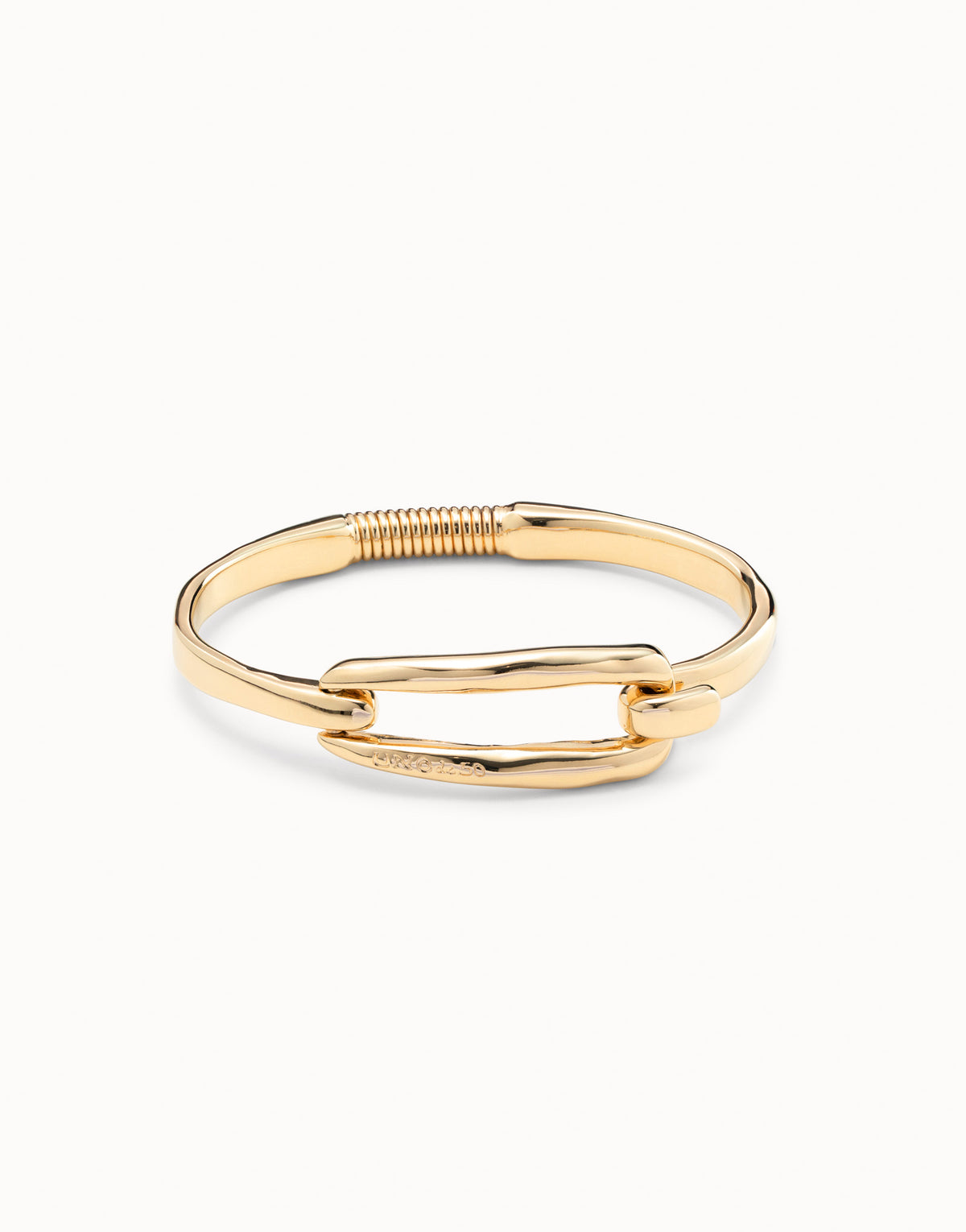 UNOde50 Gold Bangle Bracelet with Link Clasp | PUL1721